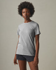 women's premium slub crew tee